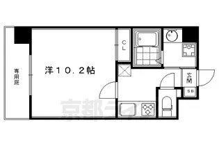京都府京都市中京区小川通六角下る元本能寺町【マンション】の間取り