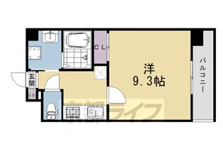 シードイン京都堀川【302号室】の間取り