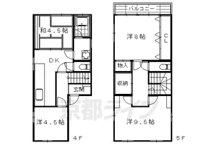 祇園ビル【4階】の間取り