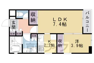 アーバネックス東山三条【5階】の間取り