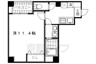 エターナル高辻【4階】の間取り