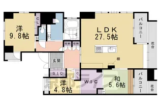 京都府京都市中京区東洞院通御池上る船屋町【マンション】の間取り