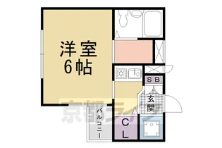アメニティ寺町【103号室】の間取り