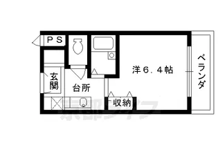 京都府京都市上京区観三橘町【マンション】の間取り
