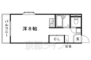 アーバンツリー上賀茂【2階】の間取り