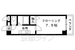 モンテリザヤ【306号室】の間取り