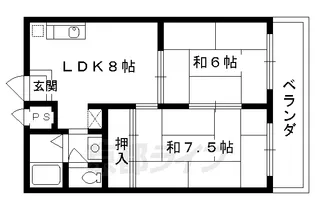 高野ロイヤルハイツ【107号室】の間取り
