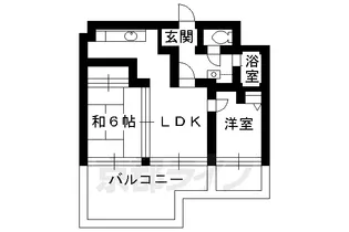 第33長栄今小路メリーハイツ【503号室】の間取り