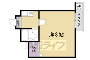 フルール衣笠【210号室】の間取り