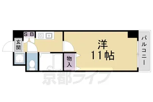 シャン・ド・フルール【707号室】の間取り