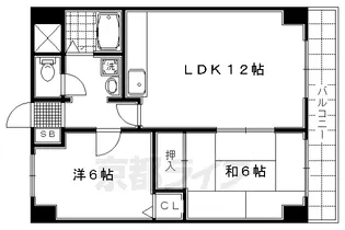レジデンスオークラ【A-303号室】の間取り