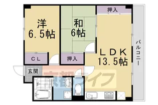 レジデンスオークラ【3階】の間取り