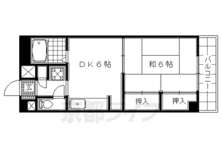 京都府京都市中京区壬生淵田町【マンション】の間取り