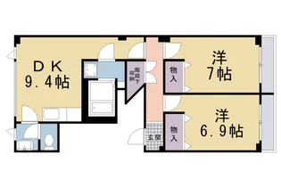 京都府京都市北区紫野東野町【マンション】の間取り