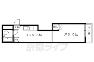 京都府京都市上京区東上善寺町【マンション】の間取り