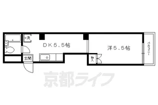 京都府京都市上京区東上善寺町【マンション】の間取り