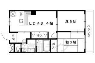 サンクレスト【201号室】の間取り