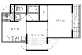 ラセットアベニュー【204号室】の間取り