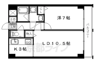AFICION堀川【4階】の間取り
