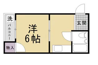 コートハウス紫明【306号室】の間取り