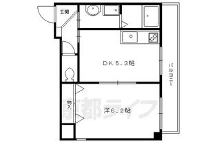 グリーンヒル塔ノ段【302号室】の間取り