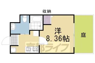 京都府京都市上京区二本松町【マンション】の間取り
