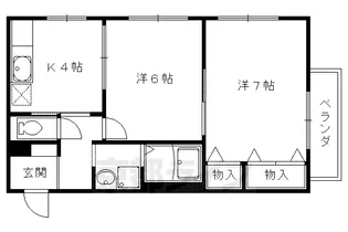 ヴィヴァーチェ西賀茂【203号室】の間取り