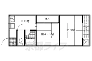シャトル沢田【203号室】の間取り