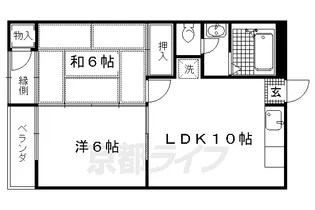 コーポラスシャイン【102号室】の間取り