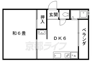 京都府京都市北区紫野上門前町【マンション】の間取り