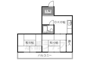 コーポ早河【302号室】の間取り