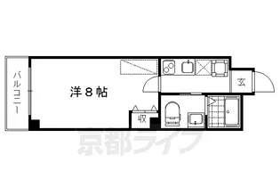 京都府京都市上京区新猪熊町【マンション】の間取り