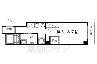 京都府京都市上京区新猪熊町【マンション】の間取り
