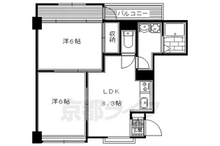 ロイヤルハイツ白川【2階】の間取り