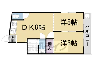 パラシオン堤【302号室】の間取り