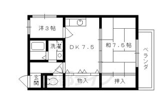 ハイツ葵【201号室】の間取り