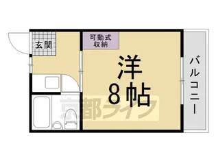 アベニュー上賀茂【103号室】の間取り