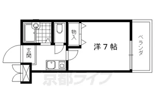 MeWe下鴨【205号室】の間取り
