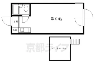 デジデンス宝ヶ池【206号室】の間取り