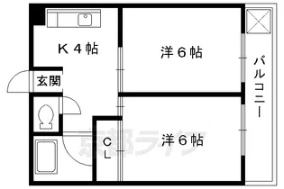 メゾンLee【322号室】の間取り