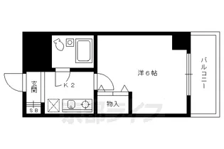 DETOM‐1西陣【905号室】の間取り