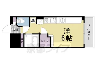 DETOM‐1西陣PARTⅢ【304号室】の間取り