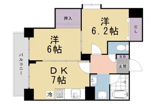 京都府京都市上京区飛鳥井町【マンション】の間取り