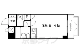 ライオンズマンション京都西陣【1102号室】の間取り