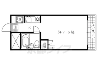 ライオンズマンション京都烏丸【212号室】の間取り
