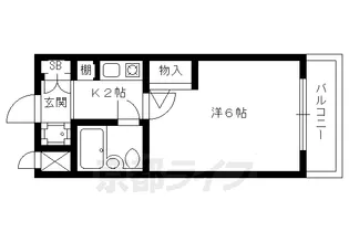 京都府京都市上京区奈良物町【マンション】の間取り