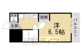 ライオンズマンション西陣南【10階】の間取り