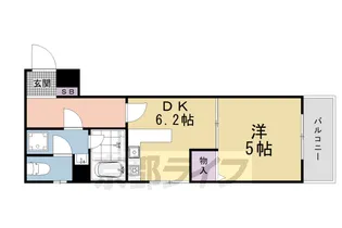 京都府京都市上京区二町目【マンション】の間取り