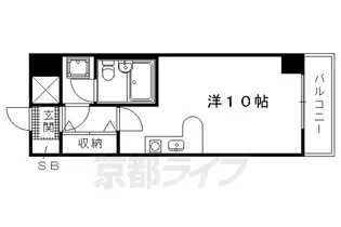 ライオンズマンション京都東堀川【218号室】の間取り