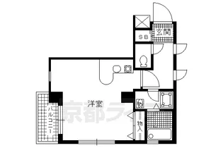 京都府京都市上京区二町目【マンション】の間取り
